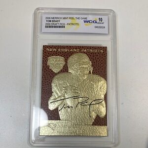 Gold Football Trading Card
